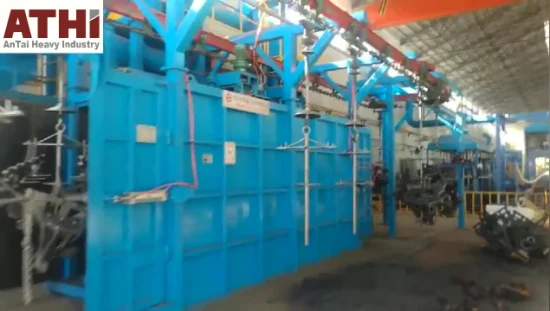 Chain Conveyor Continuous Hanging Type Shot Blasting Machine